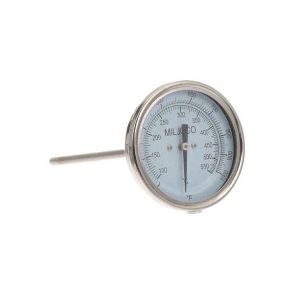 Allpoints 621062 Thermometer3", 200-1000F, 1/2 Mpt For Bakers Pride